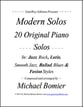 Modern Solos piano sheet music cover